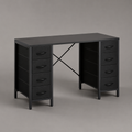 Solid Wood Writing Desk - Natural Oak