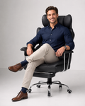 Luxury Executive Office Chair with Padded Leather Support
